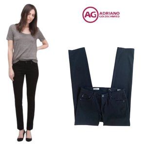 AG Black Stilt Cigarette Sateen Skinny Jeans EUC